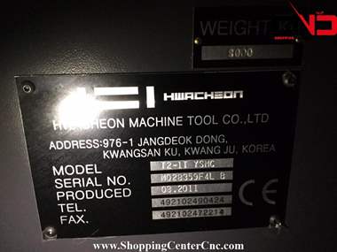 تراش سی ان سی پنج محور HWACHEON T2 1T YSMCساخت کره جنوبی